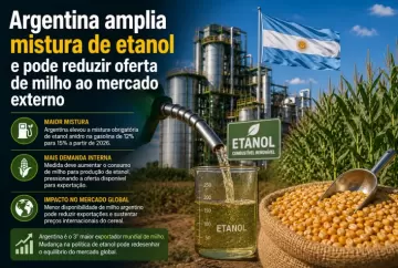 Argentina amplia mistura de etanol e pode reduzir oferta de milho ao mercado externo