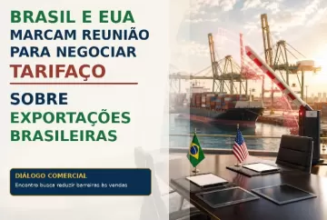 Brasil e Estados Unidos marcam reunião para negociar tarifaço sobre exportações brasileiras