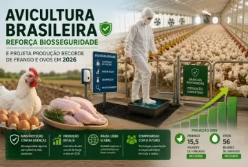 Dia do Avicultor: Avicultura brasileira reforça biosseguridade e projeta produção recorde de frango e ovos em 2026