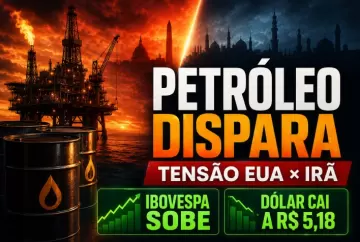 Petróleo dispara com tensão entre EUA e Irã; Ibovespa sobe e dólar cai a R$ 5,18