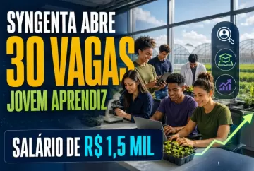 Syngenta abre 30 vagas para Jovem Aprendiz com salário de R$ 1,5 mil