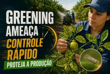 Greening ameaça pomares de citros e exige controle rápido para proteger produção de laranja