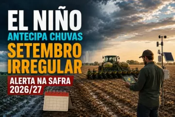 El Niño antecipa chuvas no Brasil, mas irregularidade em setembro aumenta alerta para a safra 2026/27