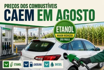 Preços dos combustíveis caem em agosto em São Paulo; etanol registra maior redução