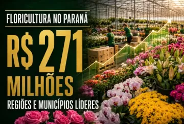 Floricultura movimenta R$ 271 milhões no Paraná; veja as regiões e os municípios líderes