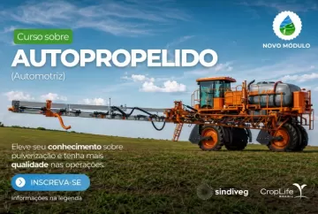 Curso gratuito ensina regulagem e operação de pulverizadores autopropelidos