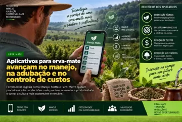 Aplicativos para erva-mate avançam no manejo, na adubação e no controle de custos