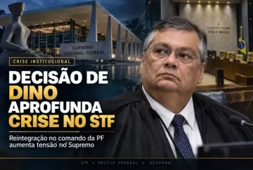 Decisão de Dino sobre comando da PF aprofunda crise no STF e pressiona Fachin e Mendonça