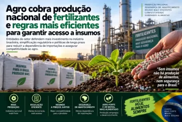 Agro cobra produção nacional de fertilizantes e regras mais eficientes para garantir acesso a insumos