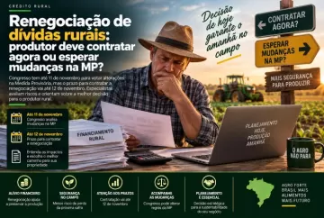 Renegociação de dívidas rurais: produtor deve contratar agora ou esperar mudanças na MP?