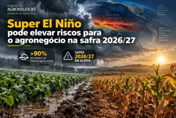 Super El Niño pode elevar riscos para o agronegócio na safra 2026/27
