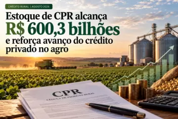 Estoque de CPR alcança R$ 600,3 bilhões e reforça avanço do crédito privado no agro