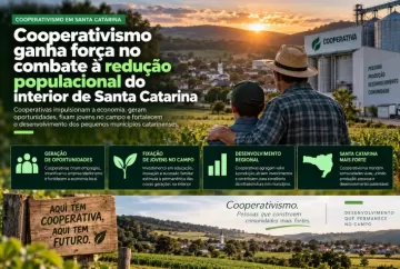 Cooperativismo ganha força no combate à redução populacional do interior de Santa Catarina