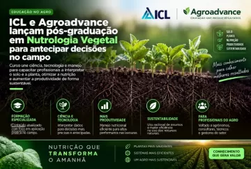 ICL e Agroadvance lançam pós-graduação em Nutrologia Vegetal para antecipar decisões no campo