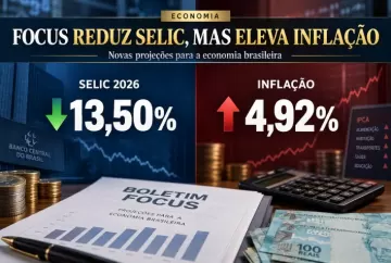 Focus reduz projeção da Selic para 13,50% em 2026, mas eleva inflação para 4,92%
