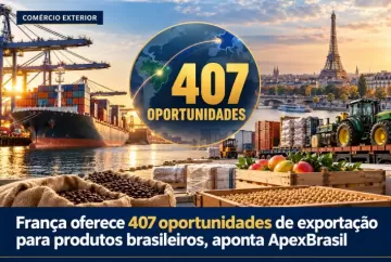 França oferece 407 oportunidades de exportação para produtos brasileiros, aponta ApexBrasil
