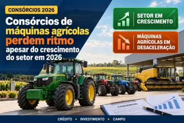 Consórcios de máquinas agrícolas perdem ritmo apesar do crescimento do setor em 2026