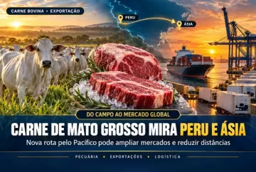 Carne bovina de Mato Grosso mira mercado do Peru e nova rota para a Ásia pelo Pacífico
