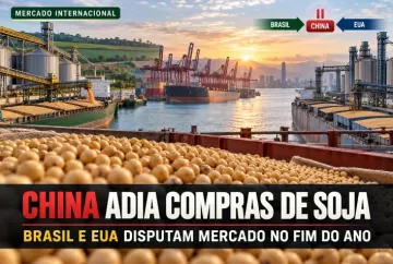 China adia novas compras de soja e mantém disputa entre Brasil e EUA para o fim do ano