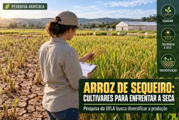 Arroz de sequeiro: UFLA desenvolve cultivares para enfrentar a seca e diversificar a produção