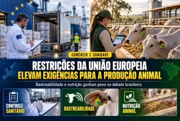 Restrições da União Europeia reforçam debate sobre rastreabilidade e nutrição animal no Brasil