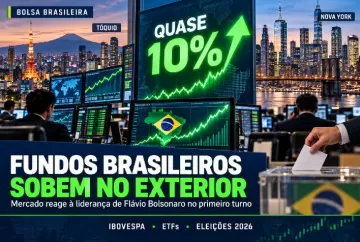 Bolsa brasileira: fundos sobem quase 10% no exterior após liderança de Flávio Bolsonaro