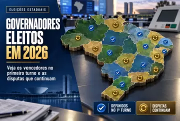 Governadores eleitos em 2026: veja os vencedores no primeiro turno e as disputas que continuam