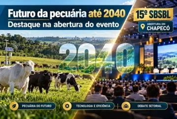 Futuro da pecuária até 2040 será destaque na abertura do 15º SBSBL em Chapecó