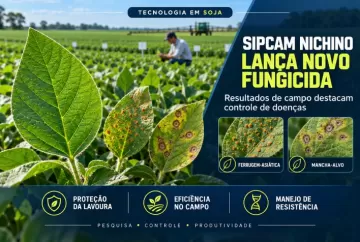 Sipcam Nichino lança fungicida para soja e apresenta resultados contra ferrugem e mancha-alvo