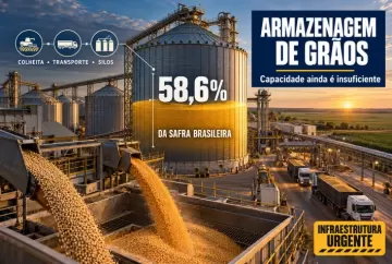 Armazenagem de grãos cobre 58,6% da safra brasileira; agro busca acelerar infraestrutura