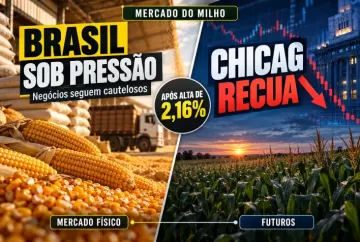 Preço do milho segue pressionado no Brasil e Chicago recua após alta de 2,16%