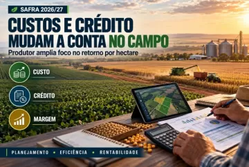 Safra de grãos 2026/27: custos e crédito ampliam foco no retorno por hectare