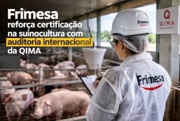 Frimesa reforça certificação na suinocultura com auditoria internacional da QIMA