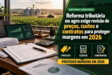 Reforma tributária no agro exige revisão de preços, custos e contratos para proteger margens em 2026