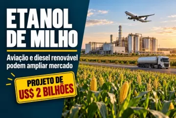 Etanol de milho pode ganhar mercado em aviação e diesel renovável com projeto de US$ 2 bilhões