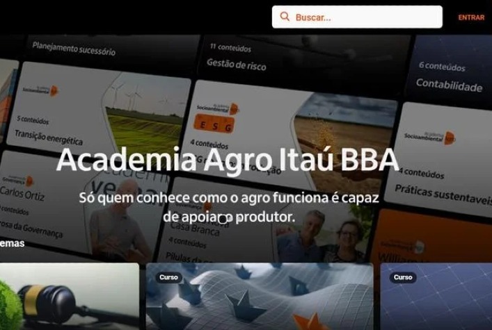Itaú BBA e Rehagro lançam curso gratuito sobre sustentabilidade e adequação socioambiental no agronegócio