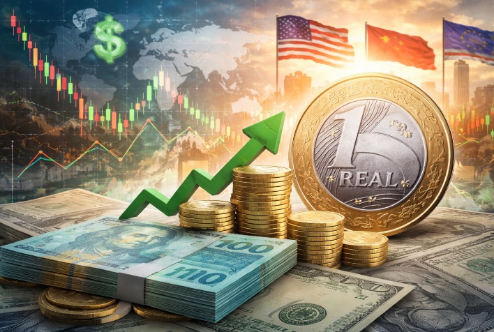 Rabobank aponta dólar a R$ 5,55 em 2026 e destaca impacto da geopolítica no câmbio global
