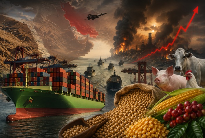 Crise no Oriente Médio ameaça exportações do agronegócio brasileiro e pode elevar custo do frete em até 40%