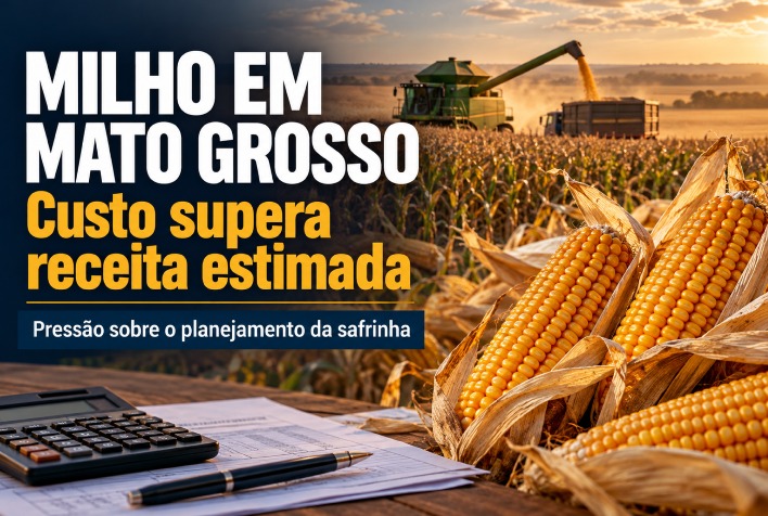 Custos do milho superam receita estimada em Mato Grosso
